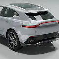 Silver Luxury SUV With Sleek Exterior Chrome Grille Alloy Wheels And Tinted Windows