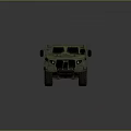 Sturdy Green Functional Vehicle With Armored Body Large Tires And Roof Rack