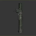 Green Military Weapon Missile Launcher With Cylindrical Body And Control Unit