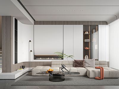 modern living room model