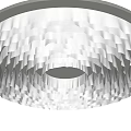 French Textured Paper Ceiling Corrugated Circular Ceiling Special-Shaped Ceiling Circular Grille Ceiling Circular Wave Ceiling 3d model