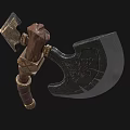 Tomahawk Game Axe Ares Axe Mountain Axe Pangu Axe Cold Weapon Low Face Number Low Model Simple Model Video Level Super Realistic 3d model