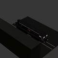 Black Military Tank Model With Red Star Emblem And TP880 Identification Number Design
