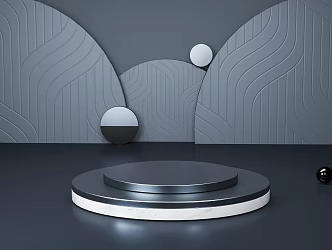 Modern Display Stand E-commerce Products Booth Series 3d model