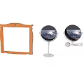 Different Style Mirrors Including Wooden Frame Tabletop Stand And Wall Mounted Designs