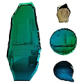 Artistic Irregular And Circular Mirrors Reflecting Interior Scenes With Chair Sofa And Furniture