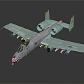 Modern Fighter Lightning Attack Aircraft Lightning Attack Aircraft 3d model