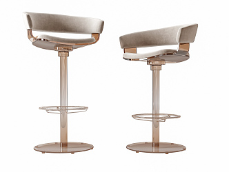 Modern Bar Chair Bar Chair Combination 3d model