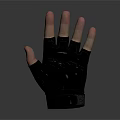 Black Fingerless Fitness Gloves For Workout Grip And Daily Use