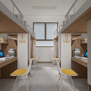 Apartment Dormitory 3d model