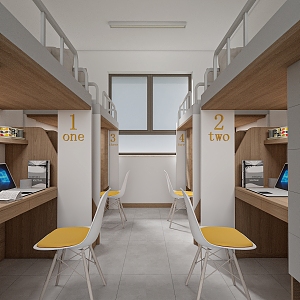 Apartment Dormitory 3d model