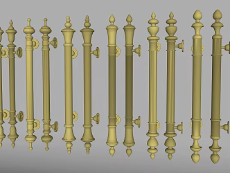 American handle 3d model