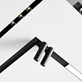 Modern Minimalist Downlights And Spotlights With Black Metal Housing And Energy Efficient LEDs
