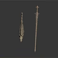 Detailed 3D Animal Skeleton Model with Full Body and Long Bone Structure