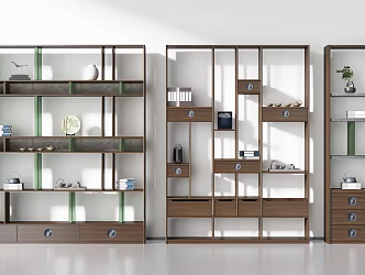New Chinese-style Antique Rack Decorative Bookshelf Antique Rack 3d model
