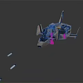 Modern fighter sci-fighter next-generation fighter sci-fighter 3d model