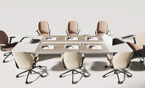 Modern Conference Table and Chair Conference Table 3d model