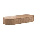 Modern outdoor solid wood stool 3d model