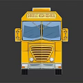 Modern bus minibus minivan driverless bus 3d model