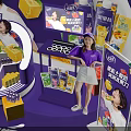 Yousuanru Fruit Yogurt Drink Display With Full Fruit Pieces And Packaging Design