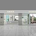 DASNROO Mall Counter With Modern Leather Goods Shoes Display And Elegant Showcase
