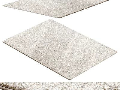 Light Neutral Square Carpet With Soft Texture For Living Room Home Decor 3d model