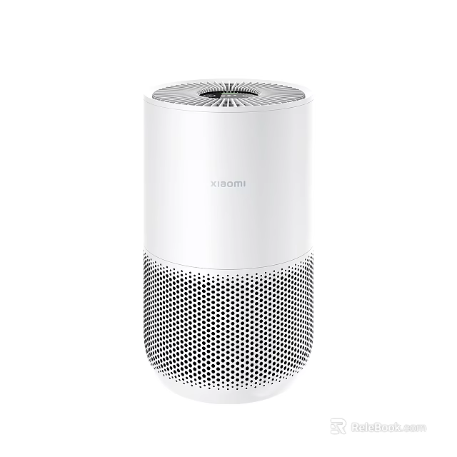 Xiaomi White Air Cooler Fan With Modern Cylindrical Design And Mesh Grille For Home Cooling 3d model 