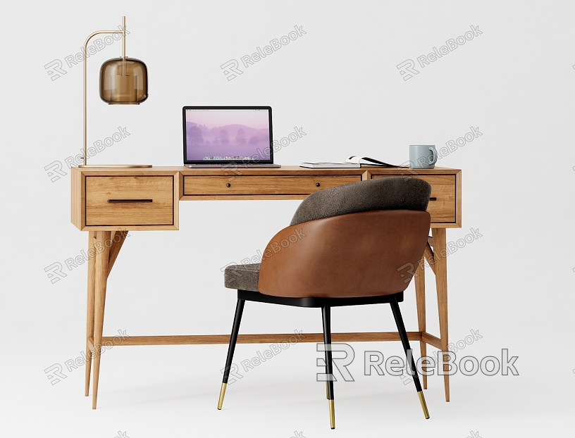 Desk and chair combination SU model model