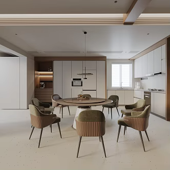 Modern table combination 3d model