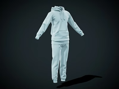 Modern Clothes Jogging with Shirt 3d model Modern Clothes Jogging with Shirt 3d model