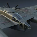 Vintage Twin Propeller Fighter Aircraft With Military Green Finish And Star Insignia On Wings