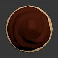 Chocolate Ice Cream In Waffle Cone With Smooth Swirl And Sweet Flavor