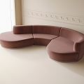 Modern Multiplayer Sofa Curved Sofa 3d model