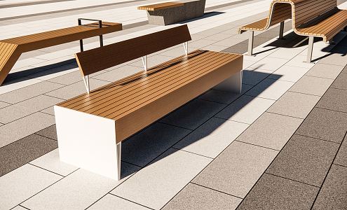 Modern Outdoor Chair Landscape Seat 3d model