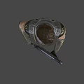 Man in Futuristic Tactical Armor Holding Large Sci Fi Rifle With Glowing Barrel