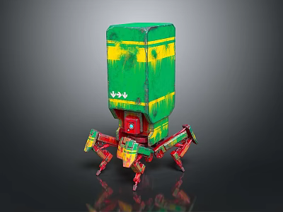 Robot Assistant Small Robot Butler Robot Butler Figure Game Figure 3d model