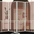 Modern Screen Partition 3d model