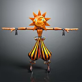 Robot Puppet Man Machine Puppet Woman Hanging Line Puppet Figure Game Figure Game Character 3d model