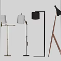 Floor Lamp Combination Metal Floor Table Lamp Living Room Floor Lamp Fishing Lamp Simple Light Luxury Floor Lamp 3d model