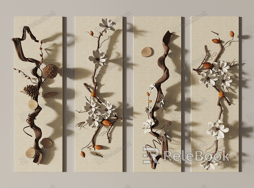 Dried Branches Three-dimensional Wall Decorations Pendant model