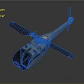 Helicopter With Main Rotor Tail Rotor And Sleek Fuselage Exterior Design View