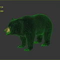 Realistic Black Bear 3D Model With Detailed Dark Fur And Standing Pose