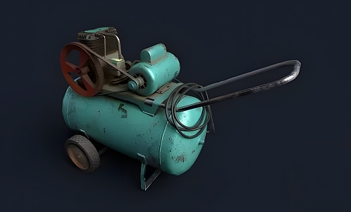 modern compressor 3d model