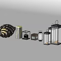 Modern landscape lamp 3d model