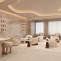 Modern Beauty Hair Salon Interior With Comfortable Seating Decorative Walls And Soft Lighting Design