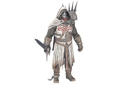 European Warrior Armor Game Role 3d model