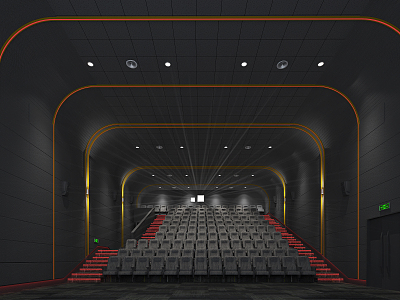 Modern Cinema 3d model