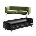 modern double sofa 3d model