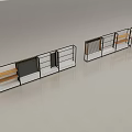 Modern Retail Store Display Shelves With Wood And Metal Frame For Product Showcase