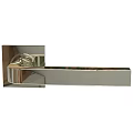 Sleek Modern Chrome Door Handle with Polished Metal Surface and Contemporary Design